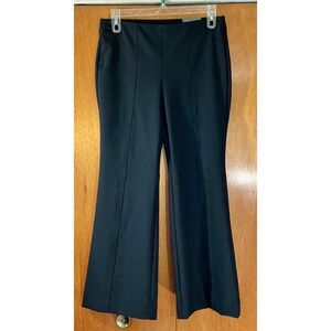 NWT Chicos Womens Sz 1.5P US 10P So Slimming Flare Tech Stretch Pants Black